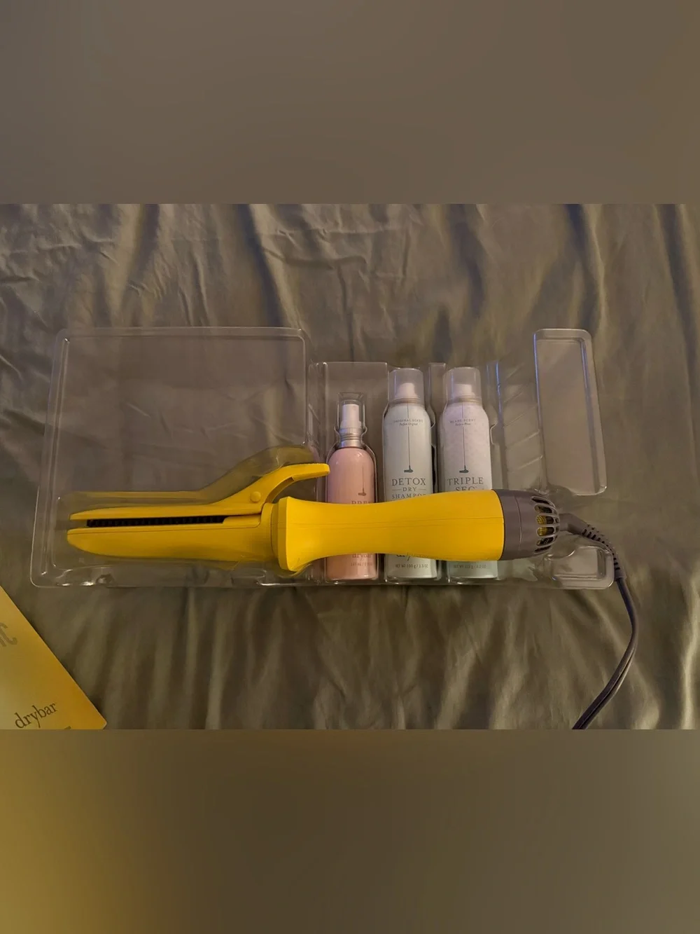 Drybar Yellow Straight Up Magic Styling Set Brand New Open Box